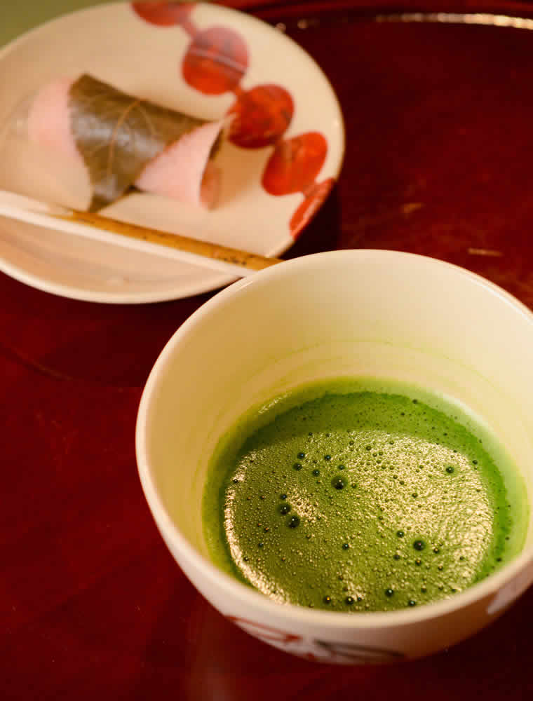 菓子(自家製生菓子、抹茶